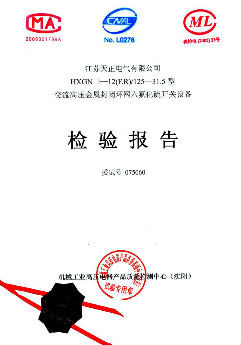 高压试验报告