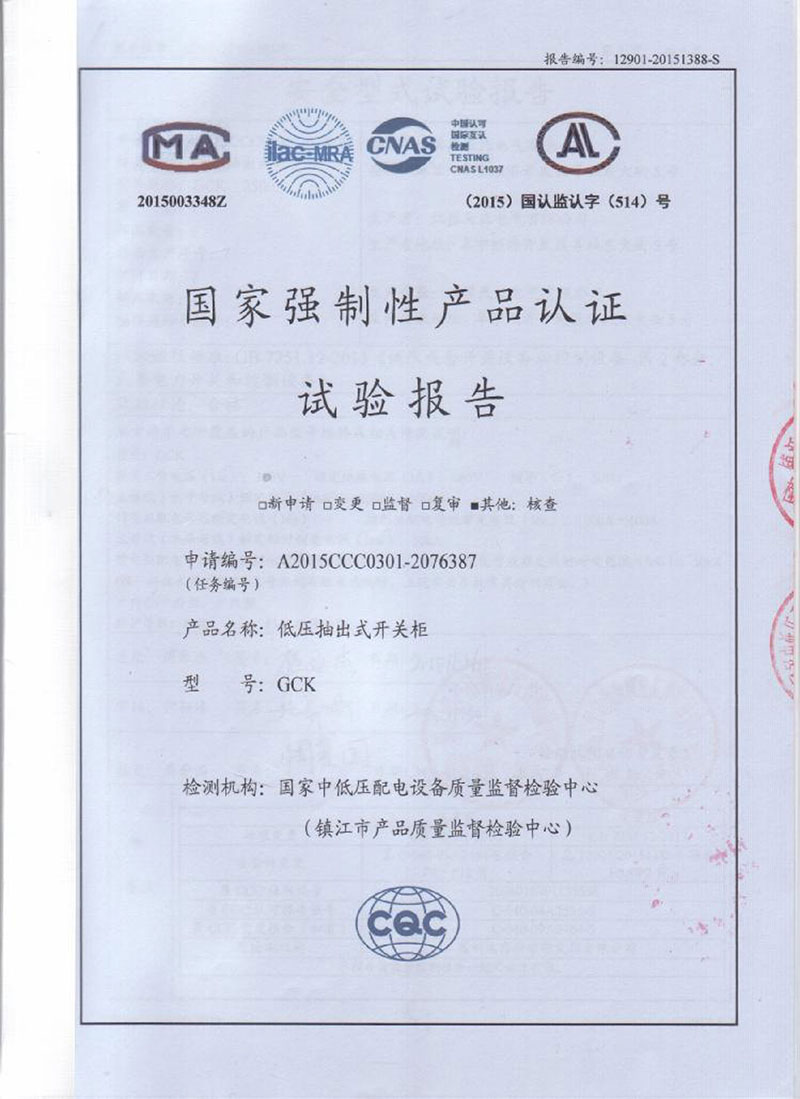 低压试验报告
