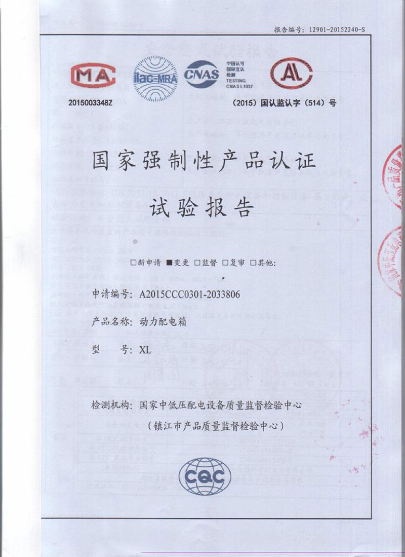 低压试验报告